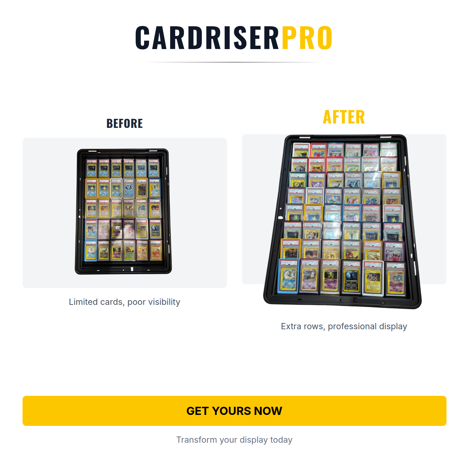 Card Riser Pro Display Risers Collections – Card Riser Pro